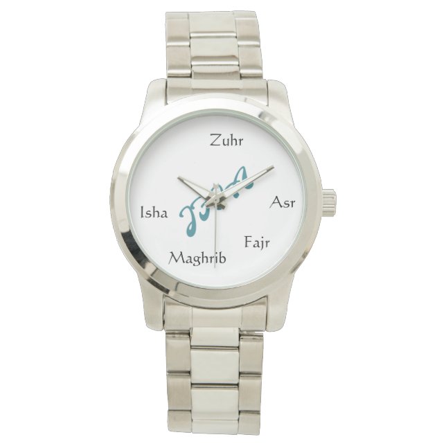 JFIA Tazkir Collectie Mannen zilveren horloge (Voorkant)