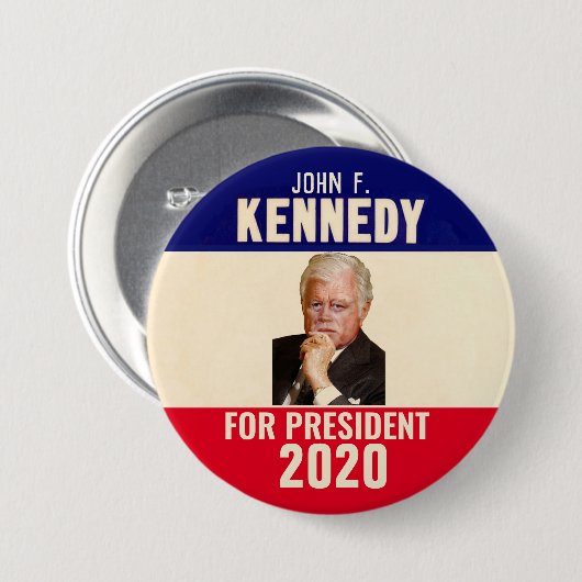 JFK 2020 RONDE BUTTON 7,6 CM (Voorkant /achterkant)
