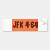 JFK 464 Licentiestijl Bumpersticker (Voorkant)