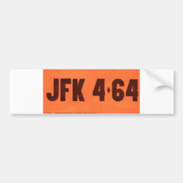 JFK 464 Licentiestijl Bumpersticker