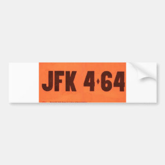 JFK 464 Licentiestijl Bumpersticker