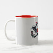 JFK 50 Miler Logo Tweekleurige Koffiemok (Links)