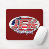 JFK Airport Code Mousepad voor reisliefhebbers Muismat (Met muis)