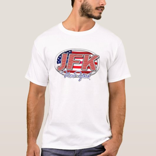 JFK Airport Code New York T-shirt (Voorkant)