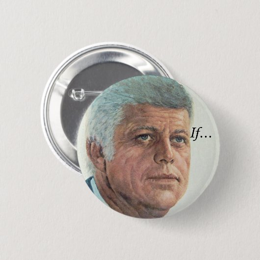 JFK Als... Ronde Button 5,7 Cm (Voorkant /achterkant)