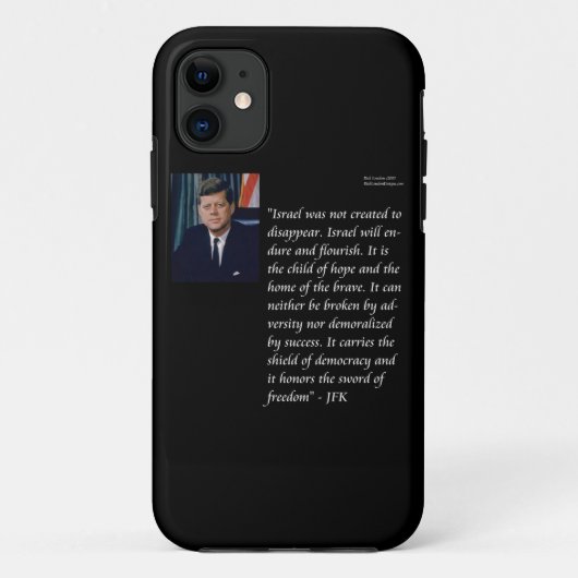 JFK & beroemde uitspraak over Israël Case-Mate iPhone Case (Achterkant)