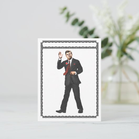 JFK: Beste wensen Briefkaart (Staand voorkant)
