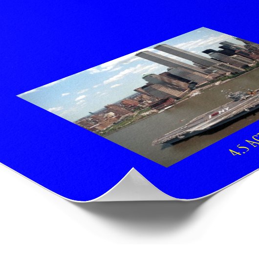 JFK BEZOEKT DE GROTE APPEL POSTER (Hoek)