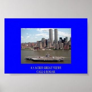 JFK BEZOEKT DE GROTE APPEL POSTER