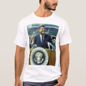 JFK bij rijst T-shirt (Voorkant)