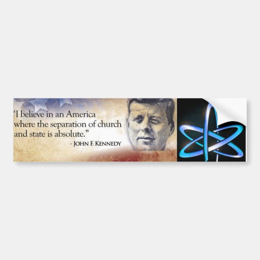 JFK Church Bumpersticker (Voorkant)
