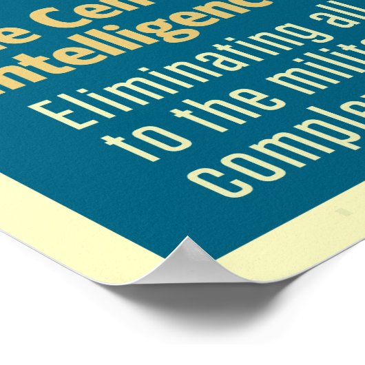 JFK CIA-Poster Poster (Hoek)