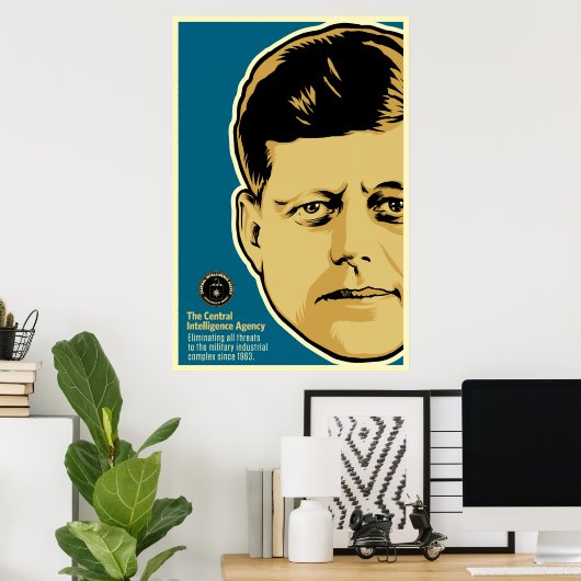JFK CIA-Poster Poster (Thuiskantoor)