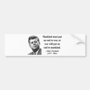 JFK Citaat 1b Bumpersticker