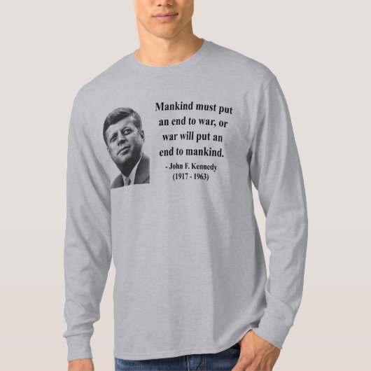 JFK Citaat 1b T-shirt (Voorkant)