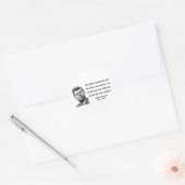 JFK Citaat 3b Ronde Sticker (Envelop)
