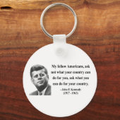JFK Citaat 3b Sleutelhanger (Voorkant)