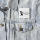 JFK Citaat 3b Vierkante Button 5,1 Cm (In situ)