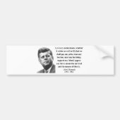 JFK Citaat 5b Bumpersticker (Voorkant)