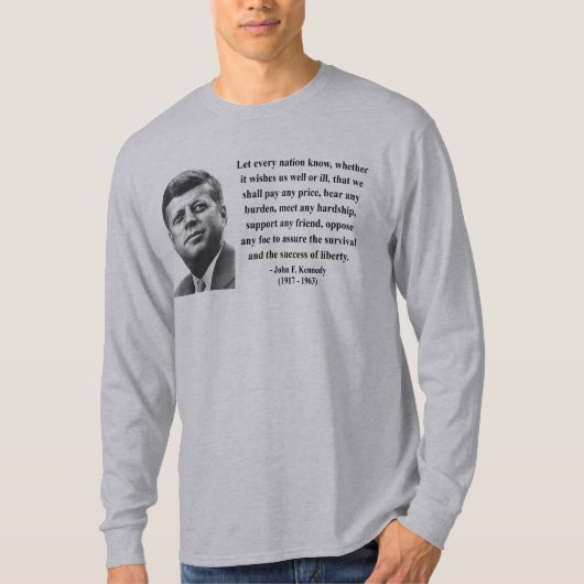 JFK Citaat 5b T-shirt (Voorkant)