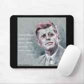 JFK & citaat Muismat (Met muis)