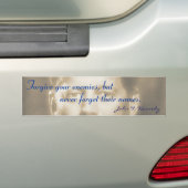 JFK-citaat over de aaltjes Bumpersticker (Op auto)