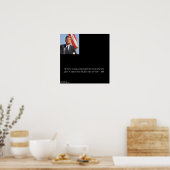 JFK & citaat over het redden van rijke/arme poster (Keuken)