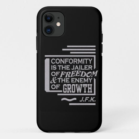JFK Conformity Quote iPhone 5 Hoesje-Mate, pas aan Case-Mate iPhone Case (Achterkant)