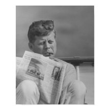 JFK die buiten zich ontspannen