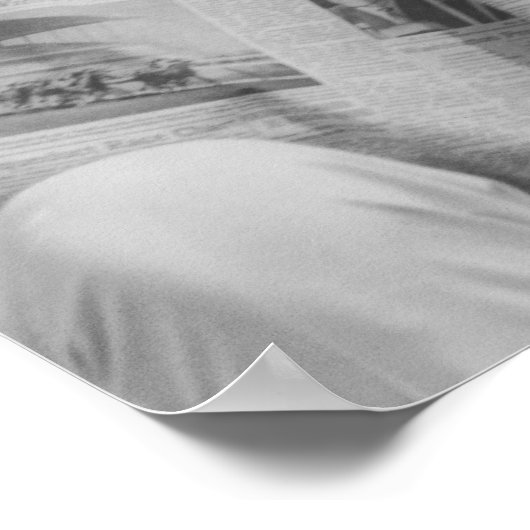 JFK die buiten zich ontspannen Poster (Hoek)