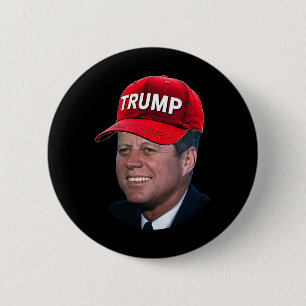 JFK Dragen Trump Pet Funny John F Kennedy Meme Gr Ronde Button 5,7 Cm