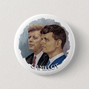 JFK en RFK Ronde Button 5,7 Cm