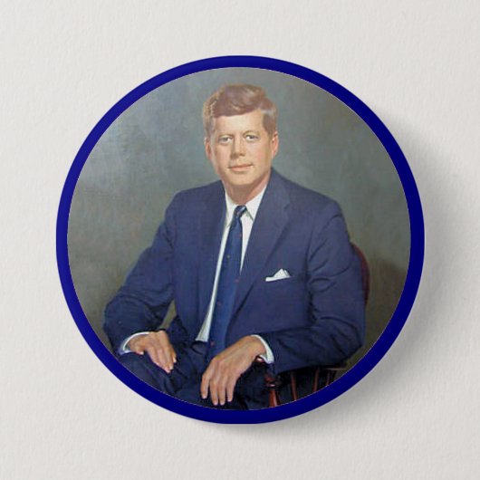 JFK Forever Ronde Button 7,6 Cm (Voorkant)
