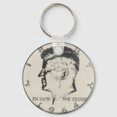 JFK Half dollar sleutelring Sleutelhanger (Voorkant)