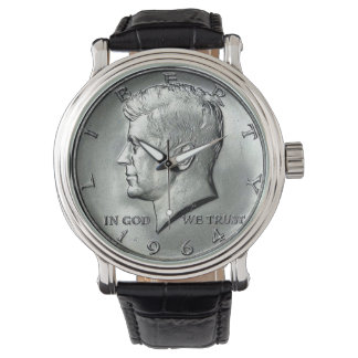 JFK halve dollar Mannen Horloge