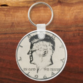 JFK Halve sleutelhanger dollar (Voorkant)