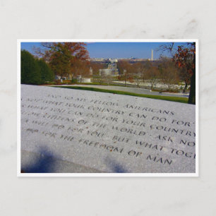jfk-herdenkingsmonument arlington briefkaart