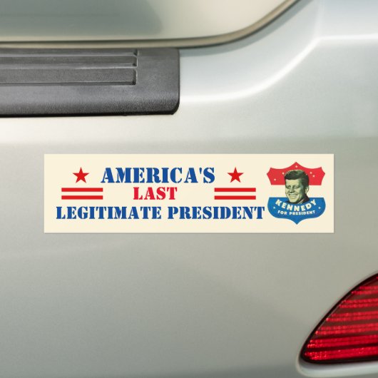 JFK: Het laatste legitieme President van Amerika Bumpersticker (Op auto)