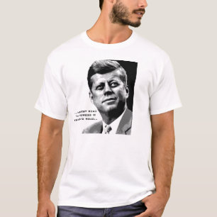 JFK Hope Poster (zwart/wit) Beroemde JFK Quote T-shirt