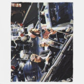 JFK IN DALLAS NET ERVOOR FLEECE DEKEN (Voorkant)