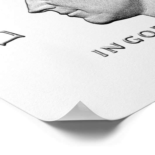 JFK - In God vertrouwen we Poster (Hoek)