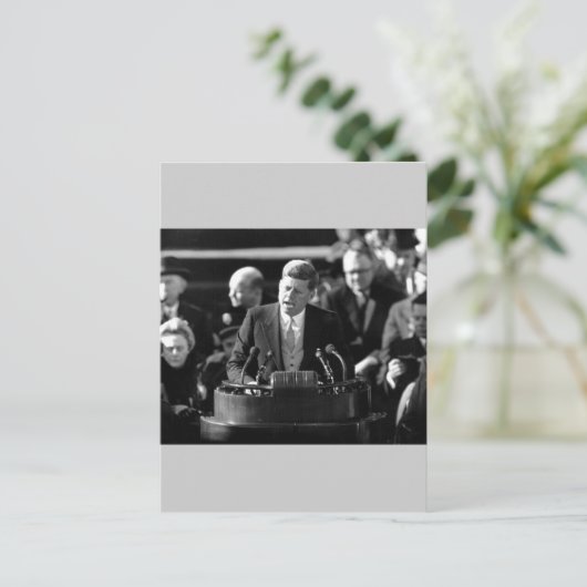 JFK Inauguaration Briefkaart (Staand voorkant)