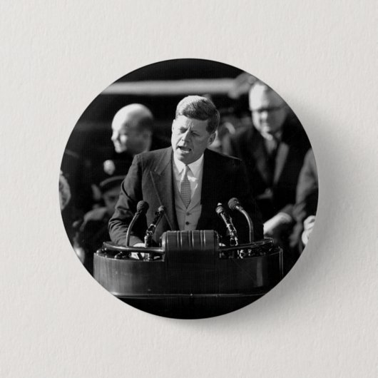 JFK Inauguaration Ronde Button 5,7 Cm (Voorkant)