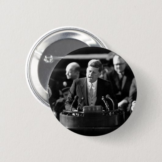 JFK Inauguaration Ronde Button 5,7 Cm (Voorkant /achterkant)