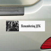 JFK inauguratie Bumpersticker (Op auto)