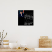 JFK & Israël Quote Poster (Keuken)