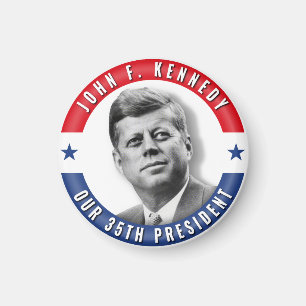 JFK John F. Kennedy 35th President POTUS Memorial Magneet
