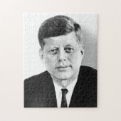 JFK John F. Kennedy Black & White Legpuzzel (Verticaal)