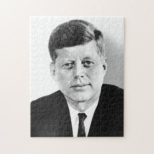 JFK John F. Kennedy Black & White Legpuzzel (Verticaal)