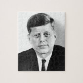 JFK John F. Kennedy Black & White Legpuzzel (Verticaal)
